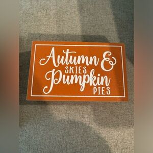 Wooden Fall Decor Sign